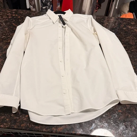 Lululemon Athletica white Dress Shirt size small - Picture 3 of 5
